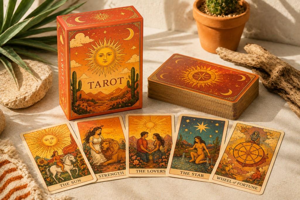 Sun and moon tarot deck printed on 300gsm premium card stock